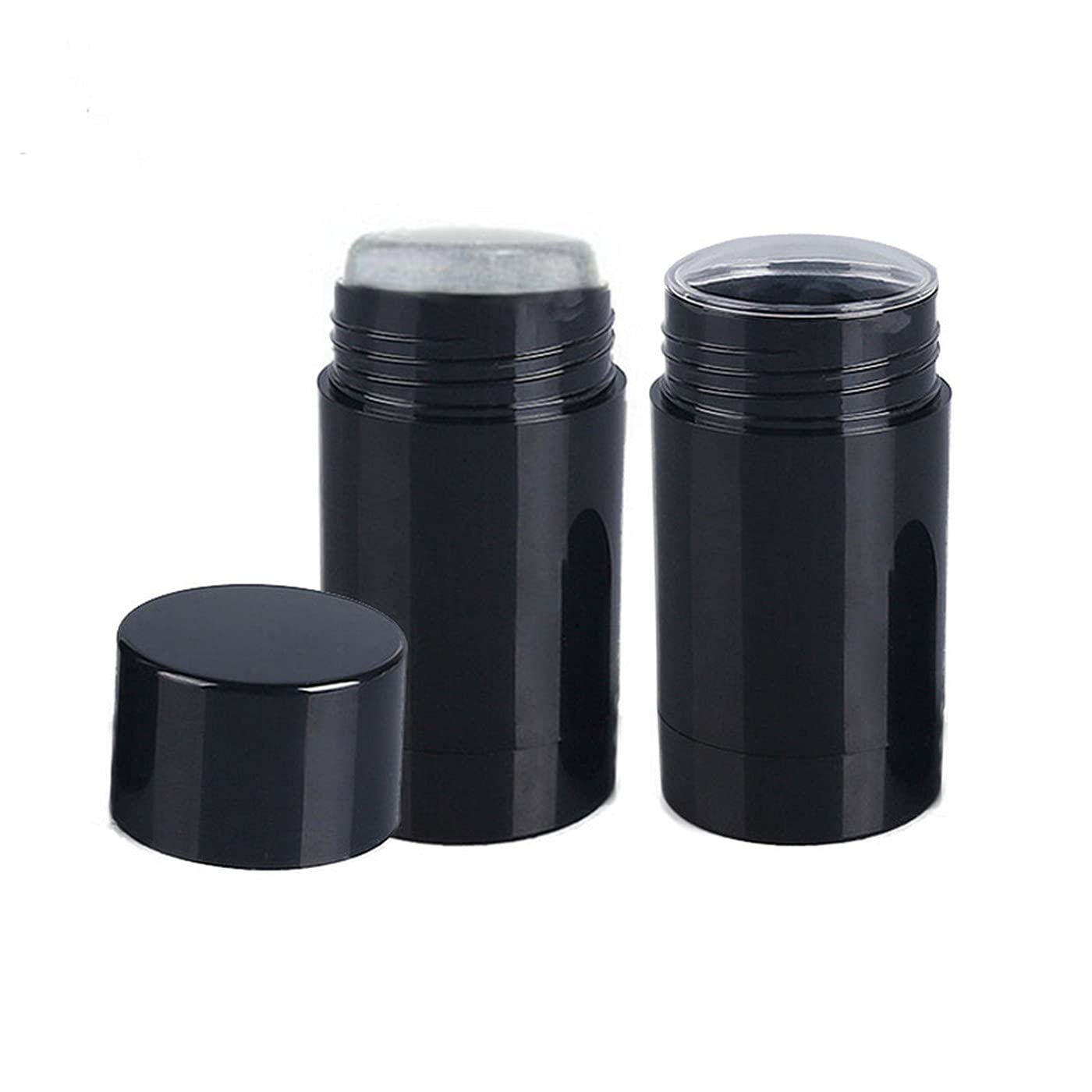 Healthcom 10 Pack 30Ml Empty Round Deodorant Containers 1 Oz Twist Up Filling Stick Deodorant Container Plastic Deodorant Bottle