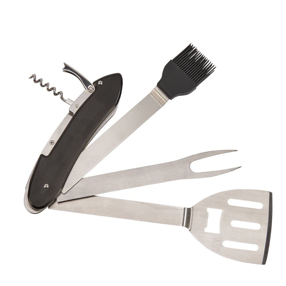 Creative Gifts Folding Bbq Tools With Black Handle