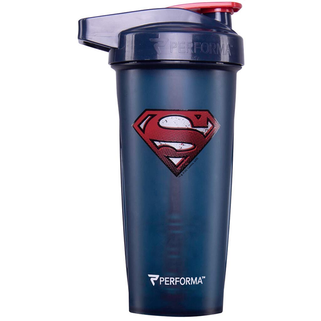 Perfectshaker Performa Activ Dc Comics & Justice League Series Shaker Bottle, Best Leak Free Bottle With Actionrod Mixing Techno
