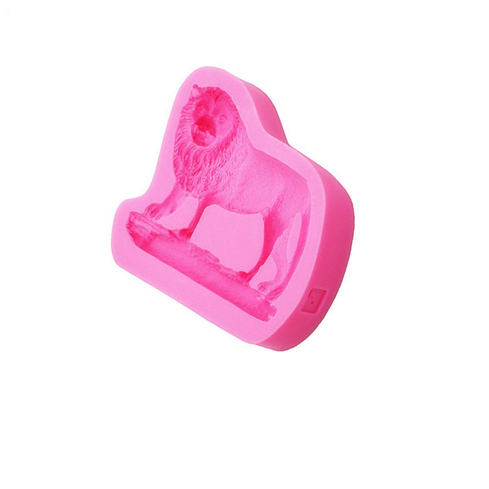 1Pc 3D Animal Beast Lion Silicone Mold For Diy Cupcake Cake Topper Decoration Soap Mould Fondant Mold Chocolate Candy Ice Cube G