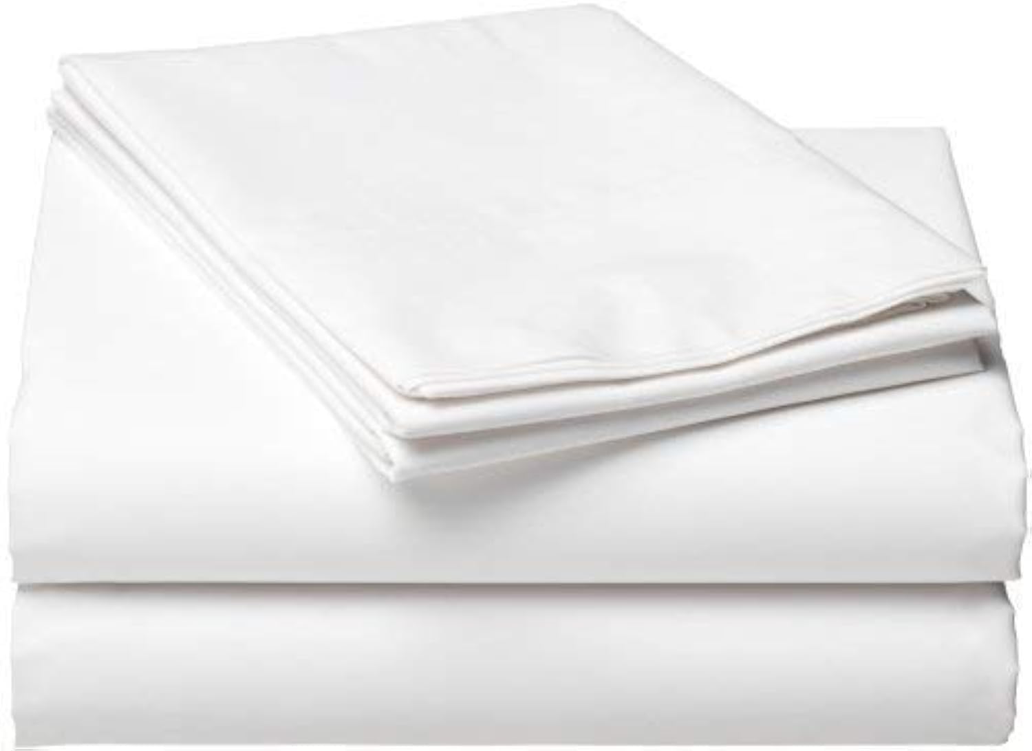 Pps Textiles Cotton Plain Normal Quality Bedsheet Without Pillow Cover (135 Cm X 205 Cm, White, 200 Tc)