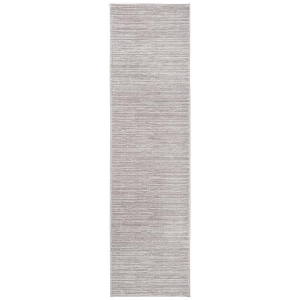 SAFAVIEH Vision Collection Runner Rug - 22 x 12, Silver, Modern Ombre Tonal Chic Design, Non-Shedding & Easy Care, Ideal for H