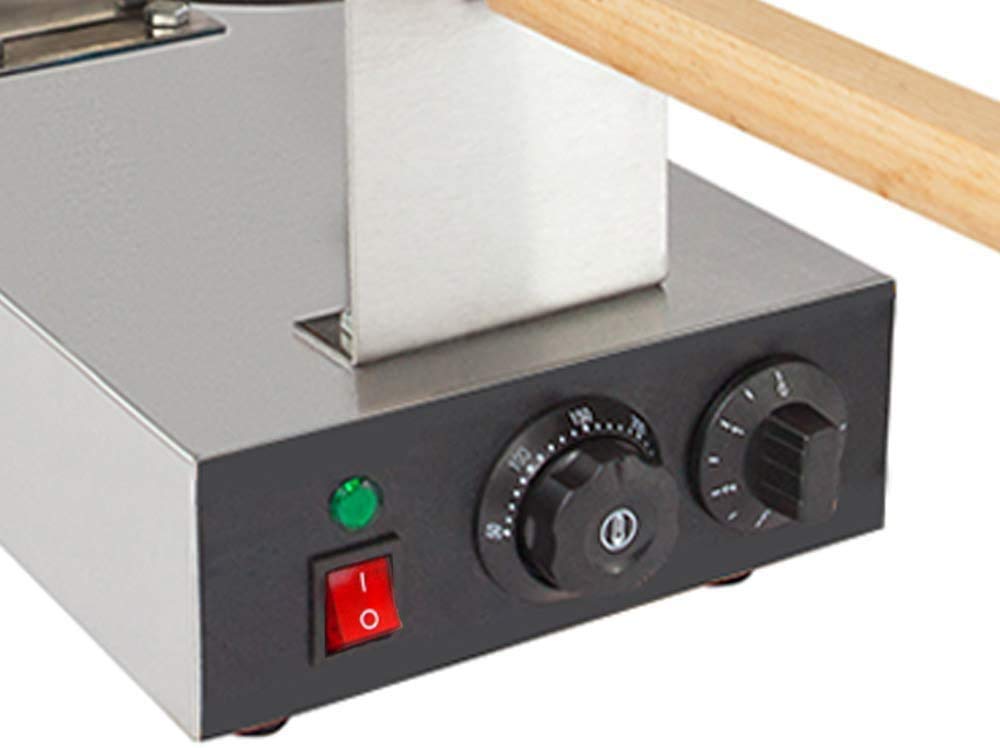 Gorillarock Bubble Waffle Maker Bubble Waffle Maker Electric Non Stick Egg Waffle Machine 360 Rotated Stainless Steel (110V)