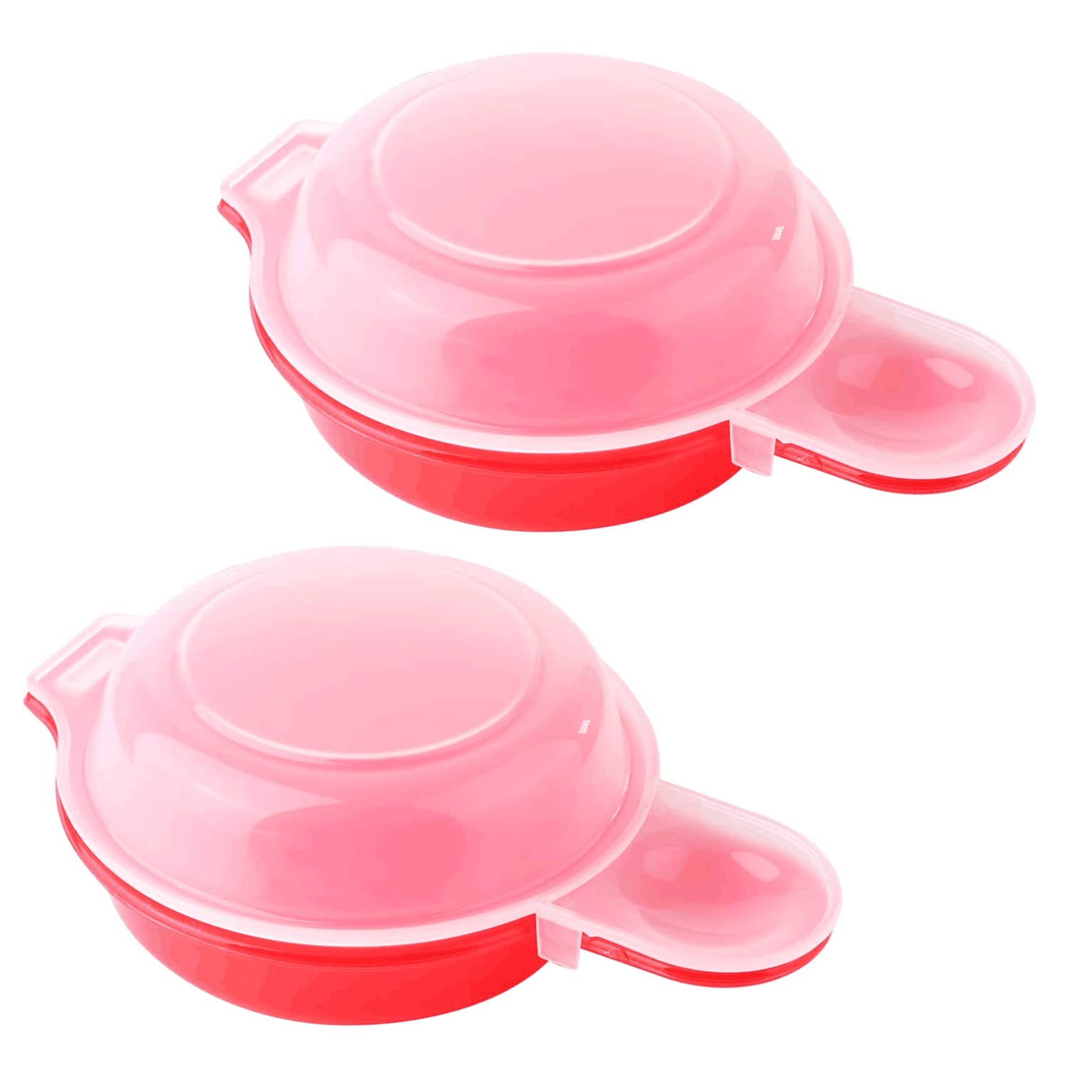 2Pcs-Microwave Egg Cooker,Microwave Egg Maker,1 Minute Fast Egg Hamburg Omelet Maker Kitchen Cooking Tool
