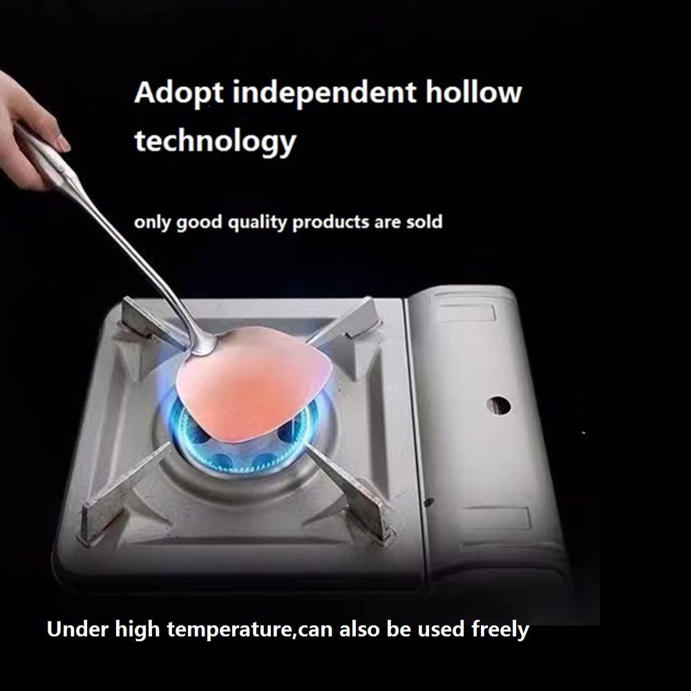 A  Houseware Solid Turner Spatula Stainless Steel Serving Utensils Cooking Tool For Egg Fish Steak Heat Proof Hollow Handle Easy