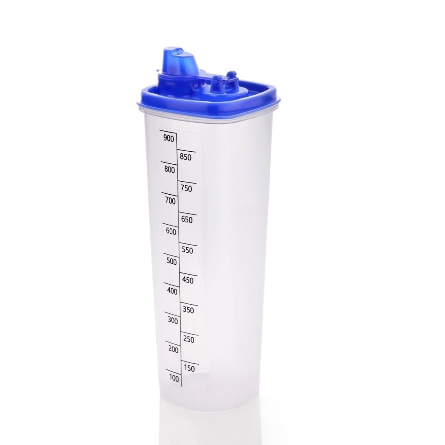 Hirapara Oil Dispenser Bottle 1000Ml Transparent Plastic Oil Pourer With Measurement, Lock Nozzle Lid, Leakproof & Easy Refill D