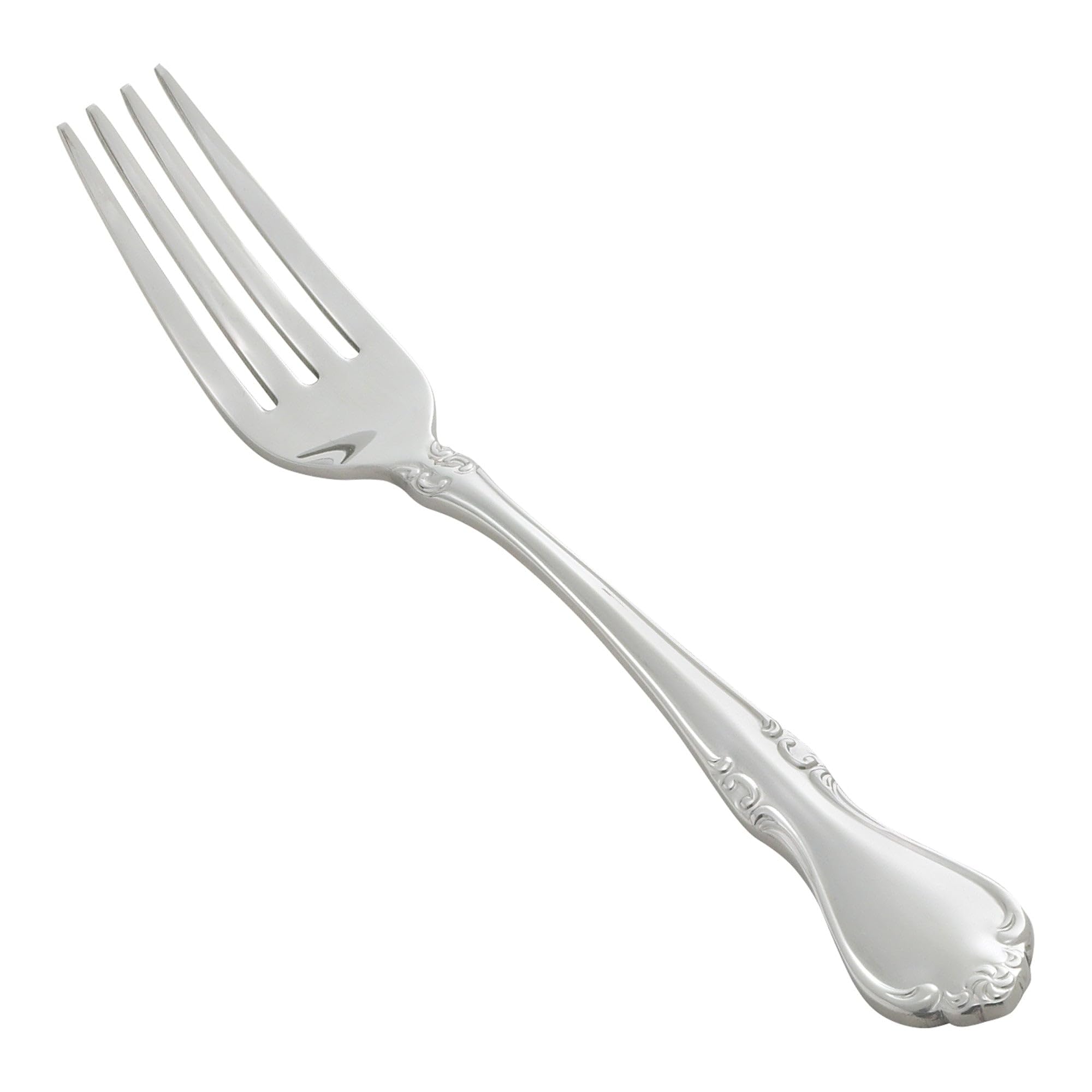 Winco Chantelle Stainless-Steel Dinner Fork, Extra Heavyweight, 7.25 (12 Pack)