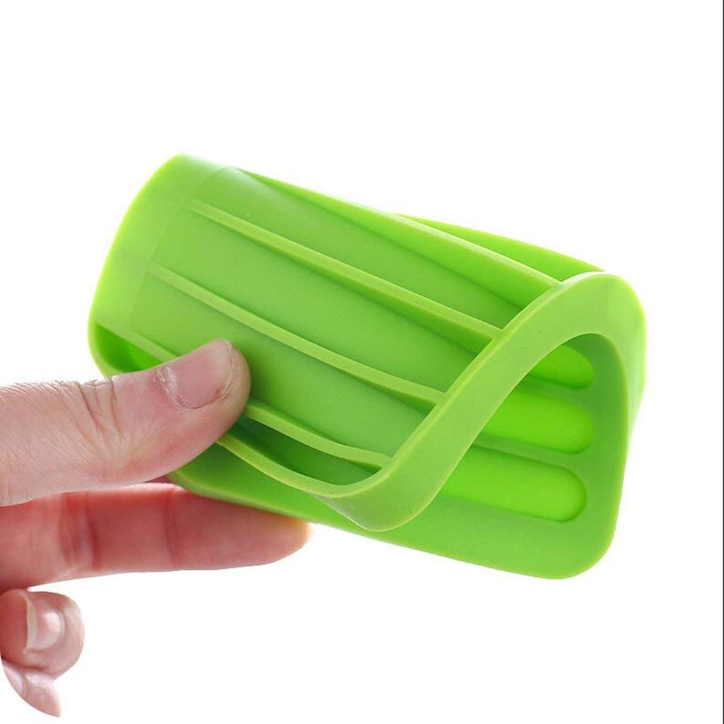 Ramkuwar 3 Pack Silicone Waterfall Soap Dish Saver Holder Portable Soap Tray Drainer For Shower Bathroom Kitchen Countertop For