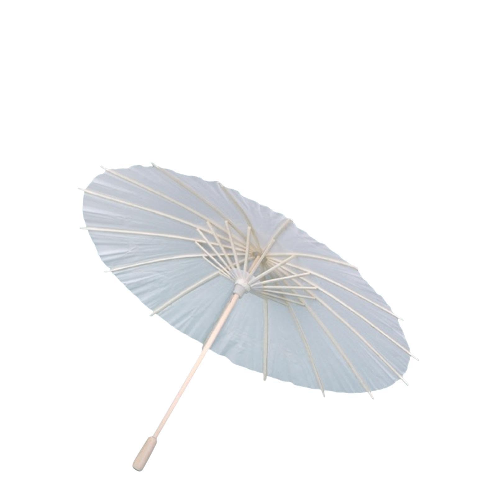 ECOMISTIQ 10x White Paper Umbrellas DIY Painting for Kids BlankDecoration 40cm|Photobooth Props|Party Supplies|Art & Craft Suppl