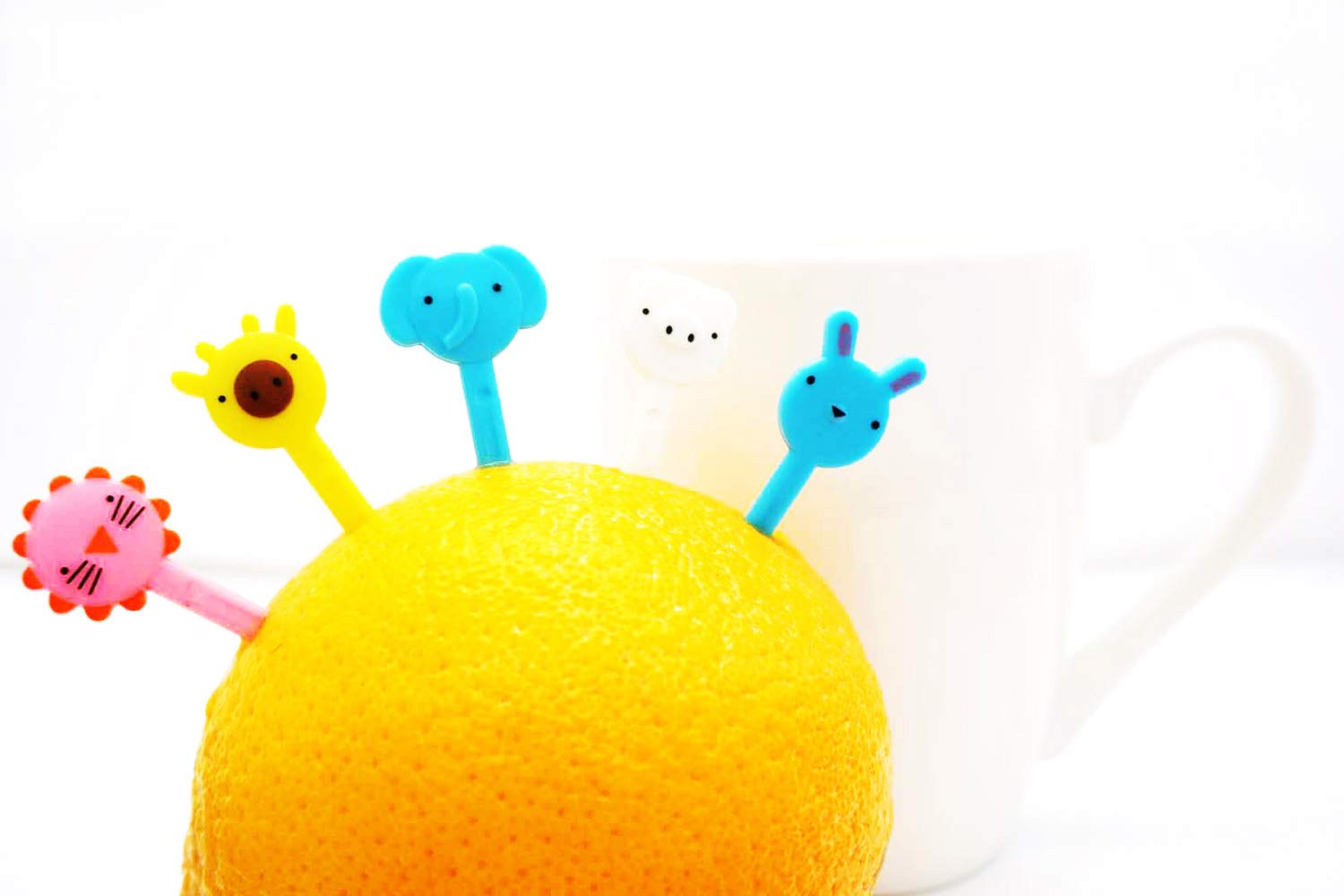 40Pcs Animal Fruit Food Picks, Bento Box Picks, Mini Cartoon Animal Food Toothpicks, Lunch Bento Forks Picks For Kids
