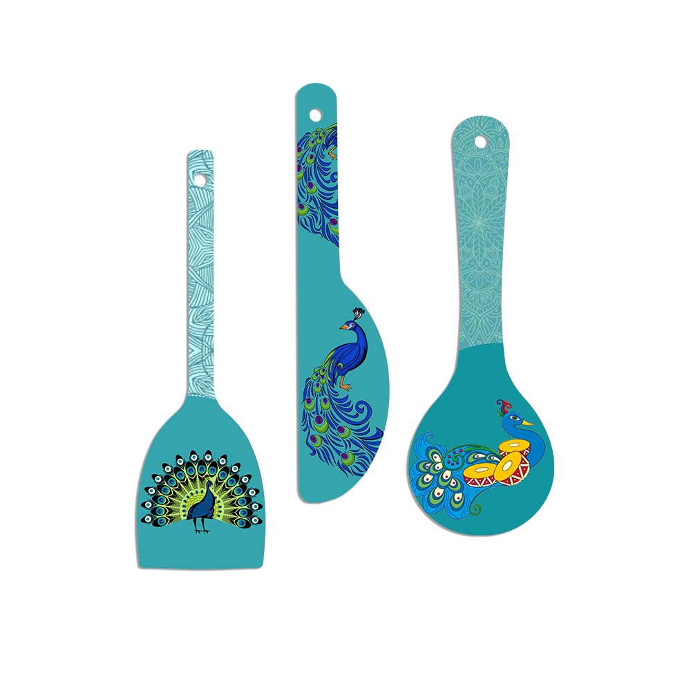 Artvibes Beautiful Peacock Wooden Wall Hanger for Home | Office | Living Room | Gift | Modern Decoration Items | Kitchen Wall De