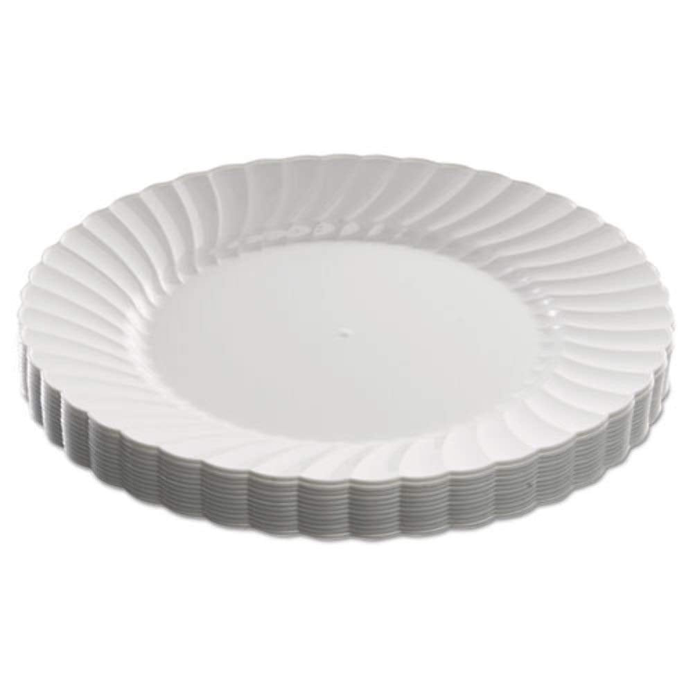 Wna Rscw91512Wpk Classicware Plastic Dinnerware Plates, 9-Inch Dia, White, 12/Pack