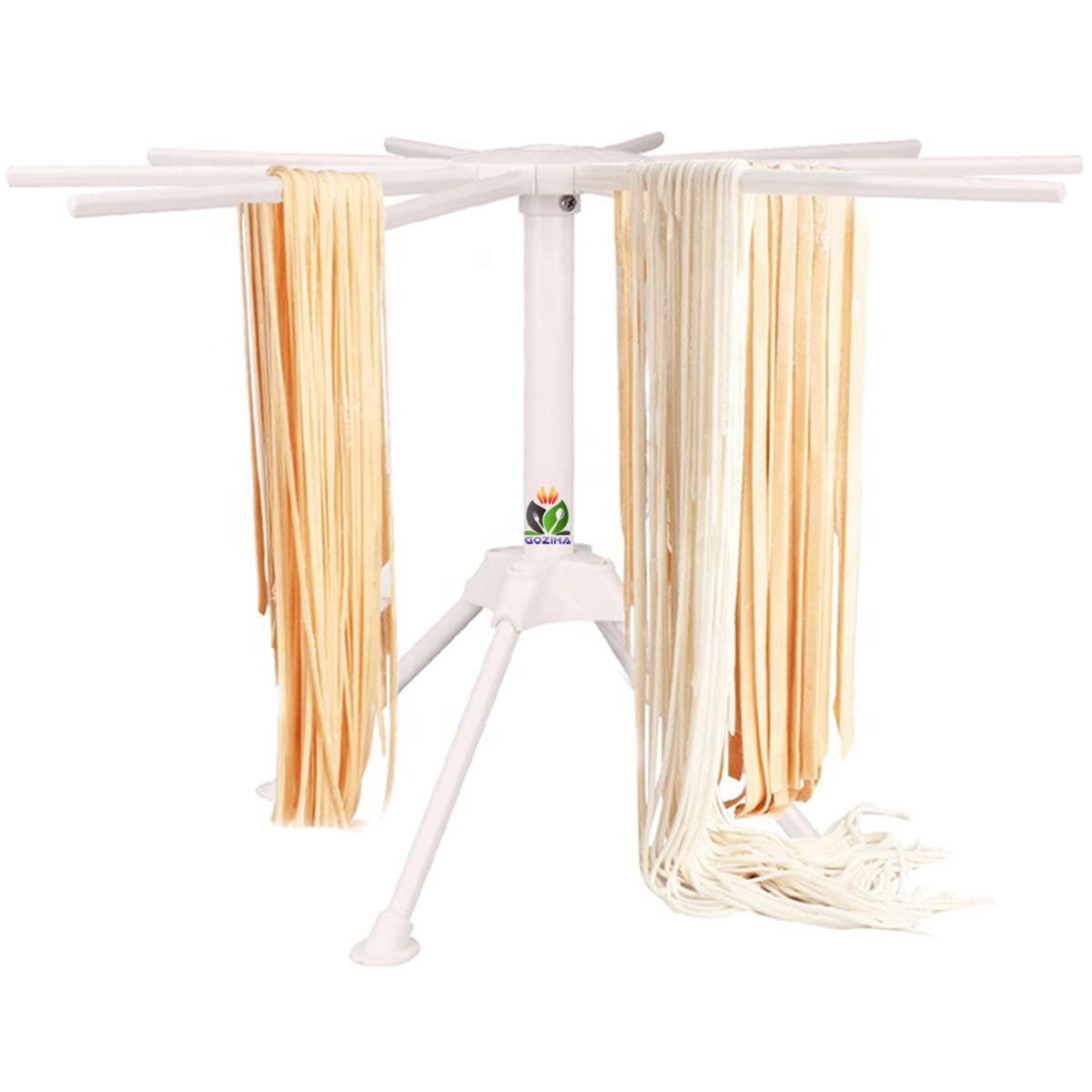 Goziha Pasta Drying Rack Noodle Stand With 10 Bar Handles Collapsible | Household Noodle Dryer Rack Hanging For Home Use | Spagh