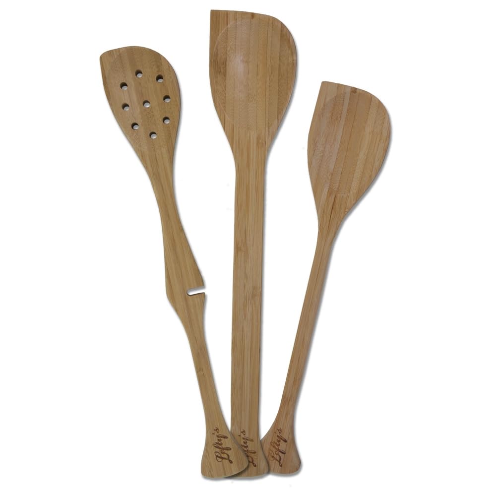 Lefty'S Left-Handed Bamboo Utensil Tool Set - Non Stick - Handmade For Kitchen - Kitchen Utensil - Turners For Lefties - Cookwar