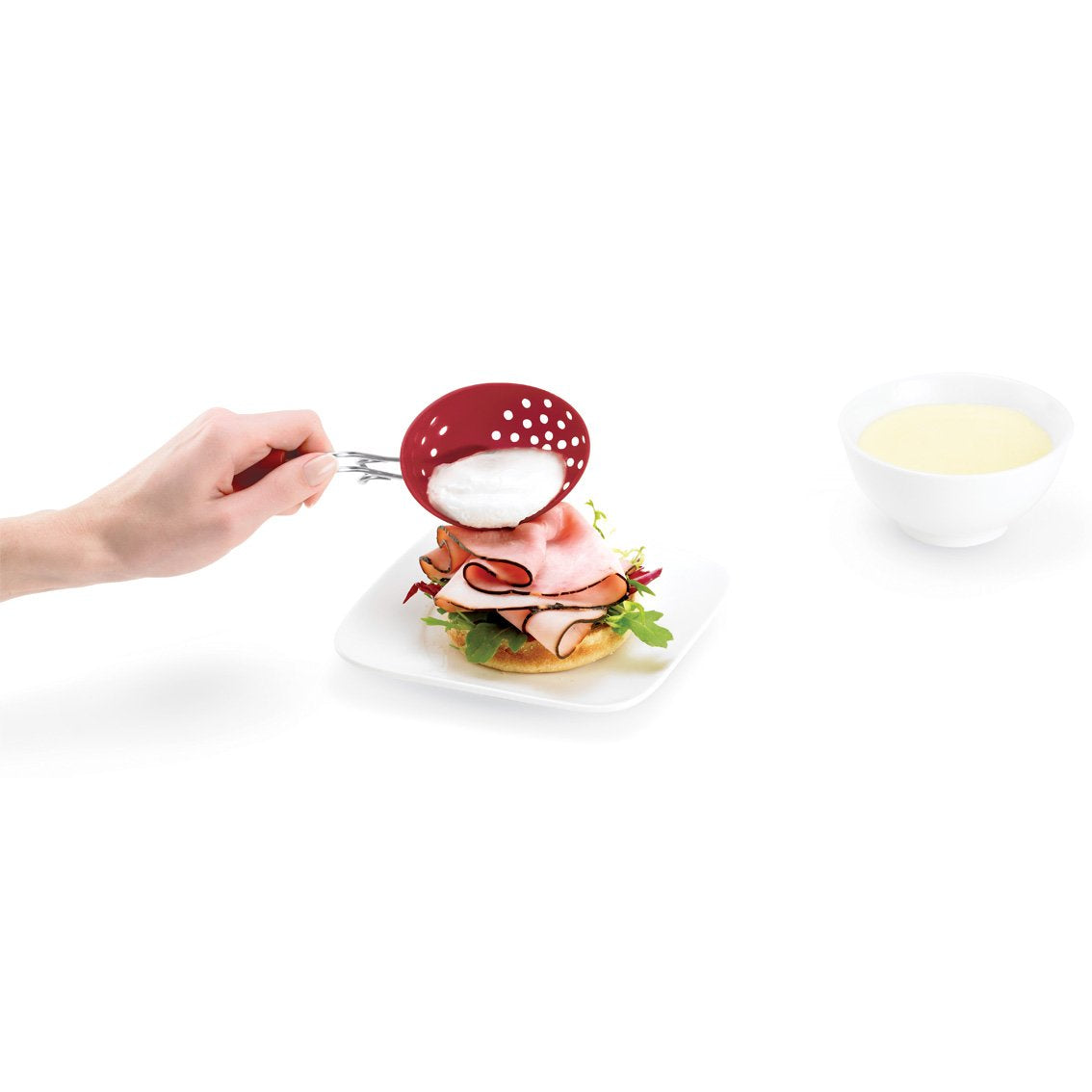 Browne & Co Cuisipro Egg Silicone Poacher Set Of 2, Red