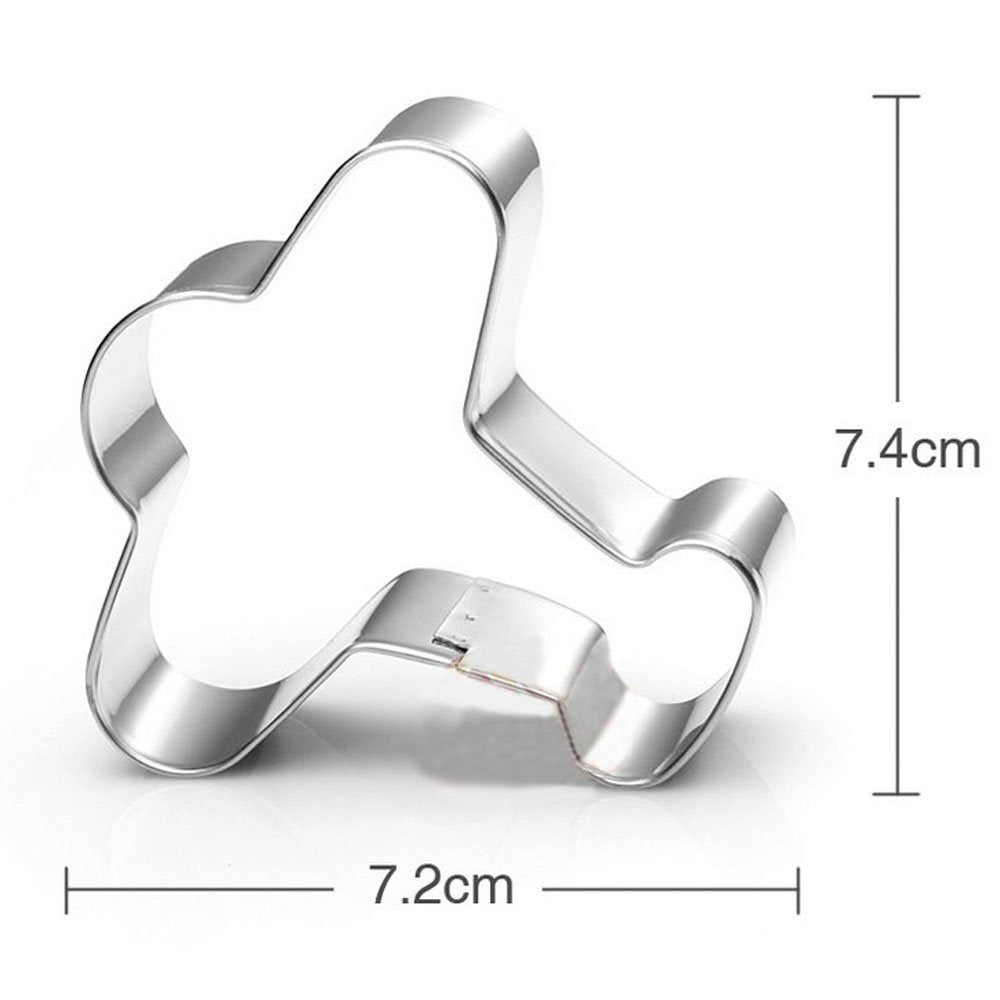 Wotoy Airplane Biscuit Cookie Cutter - Stainless Steel