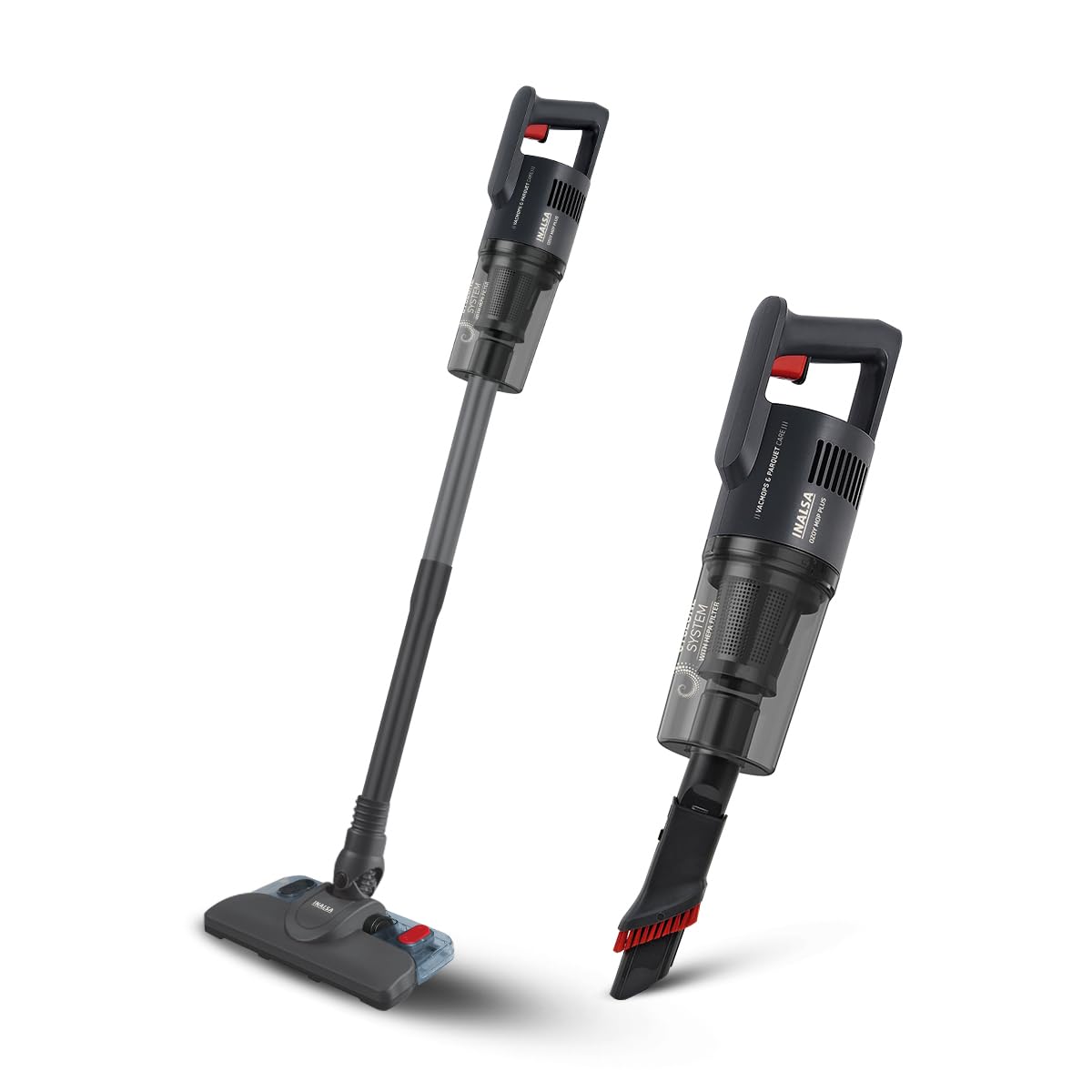 Inalsa Vacuum Cleaner With Mop For Floor Cleaning| 800 W Motor With Strong 16 Kpa Suction|Electric Mop|5 Level Efficient Filtrat