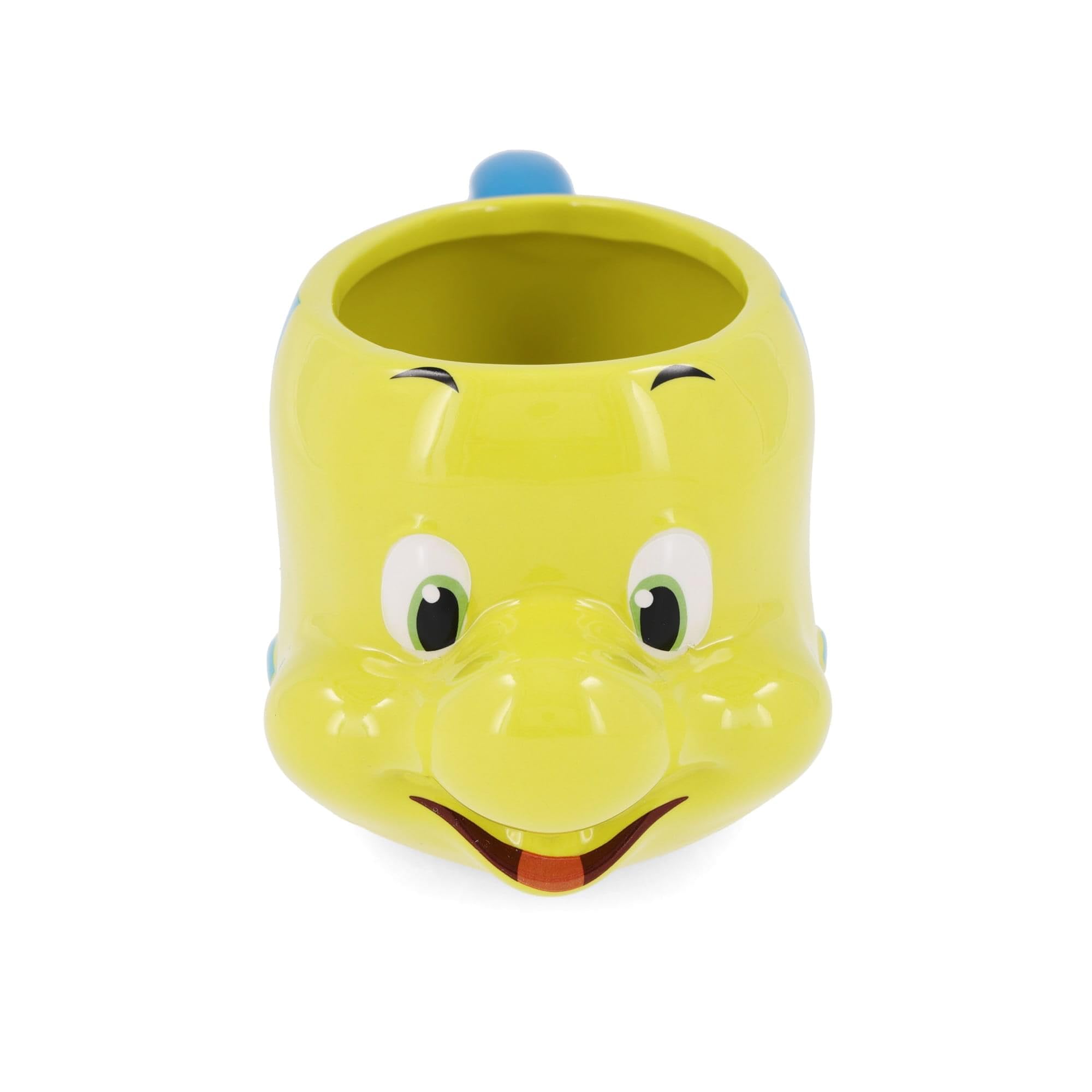 Silver Buffalo Ceramic 3D Sculpted Mug, 20 Ounces, The Little Mermaid Flounder