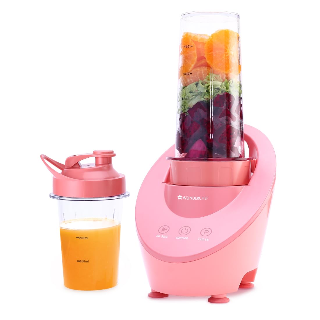 Wonderchef Magneto Blender | Smoothie & Juice Maker | WorldS Safest With Magnetic Induction Tech | Variable Speed | Automatic Wi