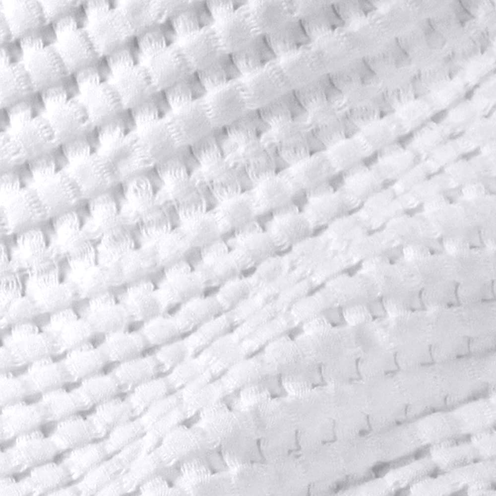 Gilden Tree Waffle Towel Quick Dry Thin Exfoliating 4 Pack Washcloths For Face Body, Modern Style (White)