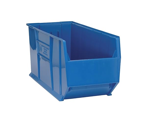 Hulk 36Container, 35-7/8L X 16-1/2W X 17-1/2H, Stackable, Polypropylene, Blue, Made In Usa