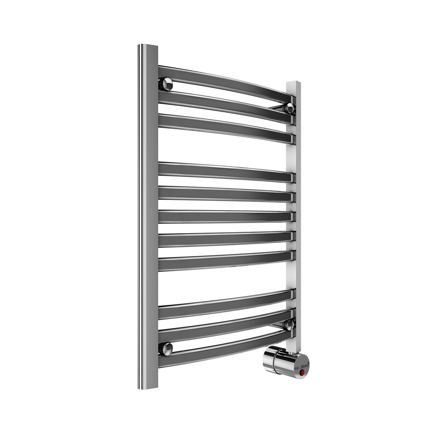 Mr Steam W228TPC Polished Chrome W228 11-Bar Wall Mounted Electric Towel Warmer with Digital Timer, Size