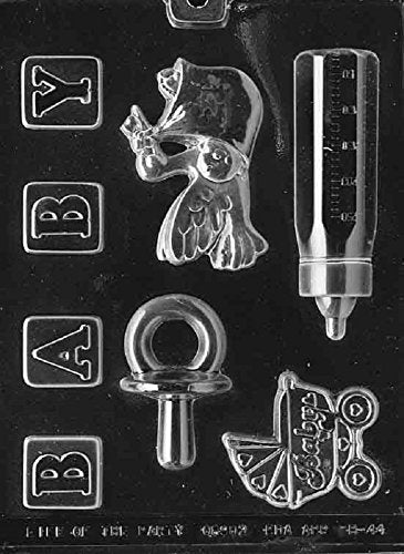 Grandmama'S Goodies B044 Baby Kit Chocolate Candy Soap Mold With Exclusive Molding Instructions
