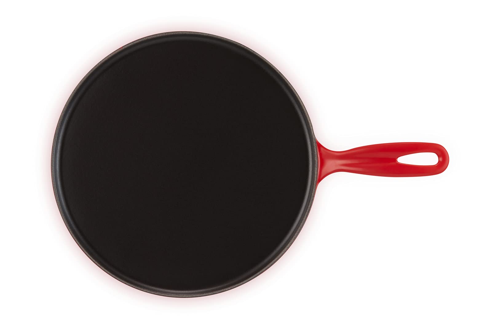 Le Creuset Enameled Cast Iron Crepe Pan With Rateau And Spatula, 10.75'', Cerise
