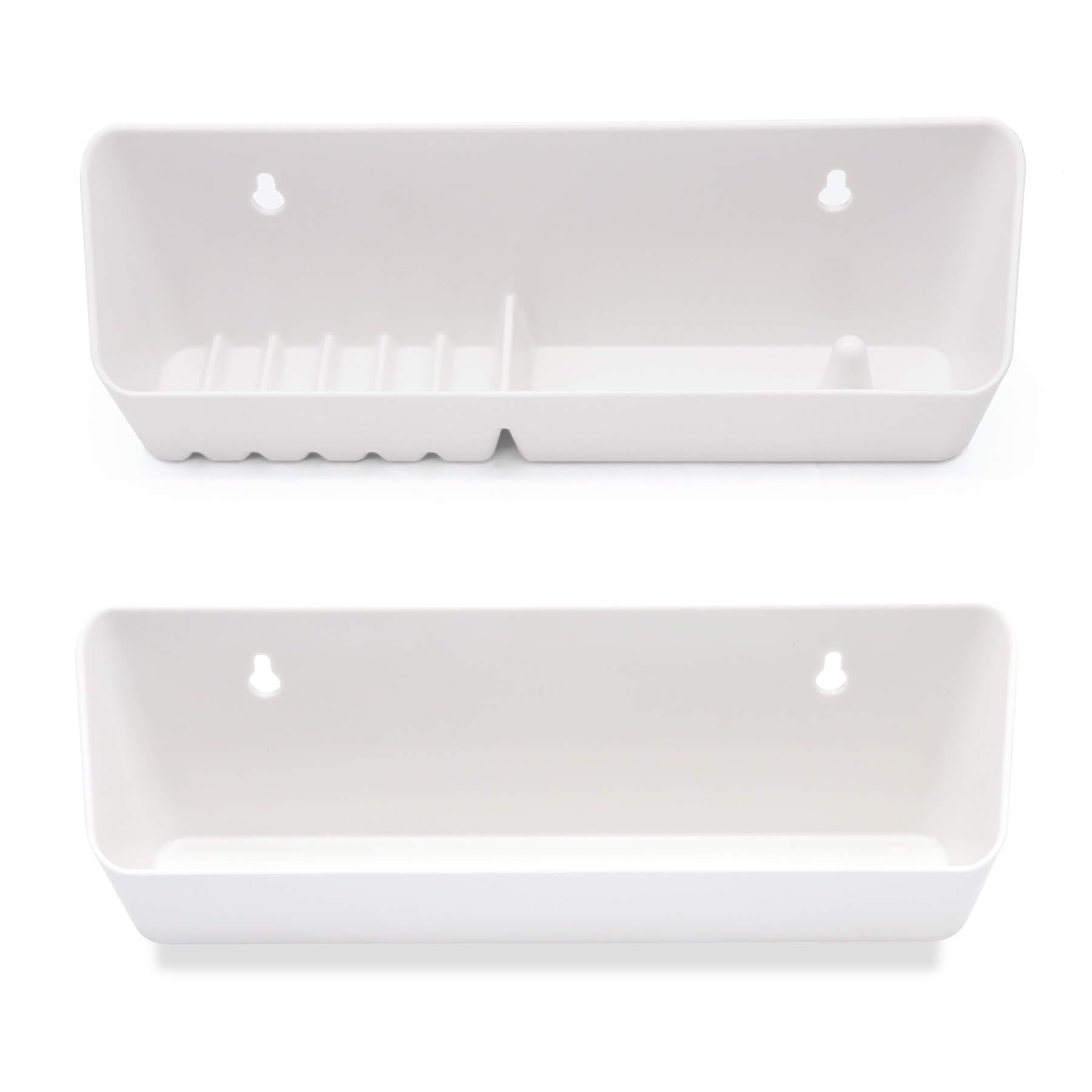 Nidaye Tip Out Sink Tray, 11Inch Sink Front Tip Out Tray For Kitchen And Bathroom Base Cabinet, 2 Packs Pull Out Shelf Home Whit