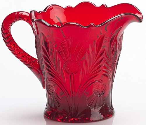 Creamer - Inverted Thistle - American Made - Mosser Glass - Usa (Red)