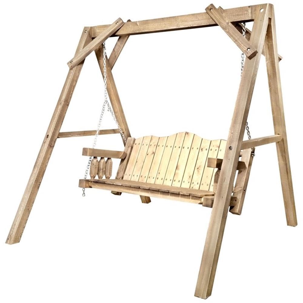 Homestead Collection Lawn Swing w/ ''A'' Frame  Exterior Stain Finish
