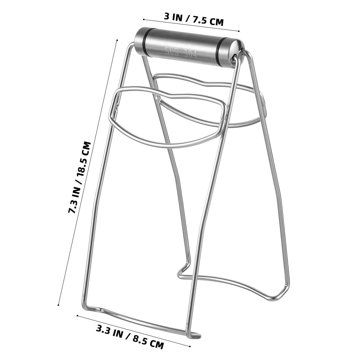 Bestonzon Kitchen Stainless Steel Folding Hot Dish Plate Clip Plate Retriever Tongs Bowl Clips Pan Dish Gripper Clips Hot Plate
