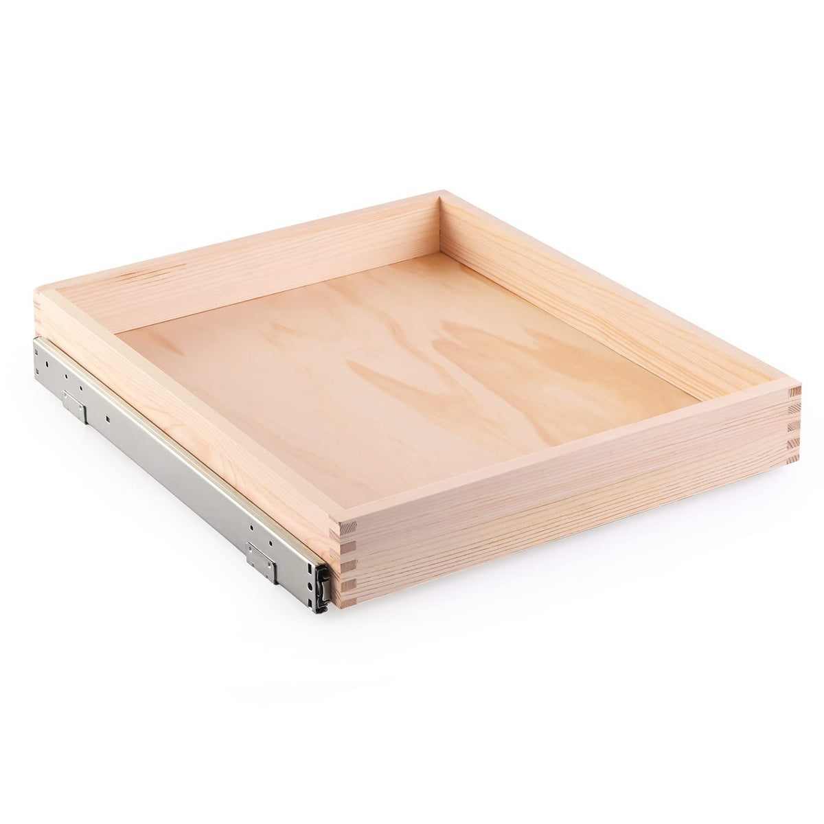 Mulush Pull Out Cabinet Drawer, 20   W X 21   D Soft Close Slide Out Wood Drawer Storage Organizer For Kitchen, Requires At Leas
