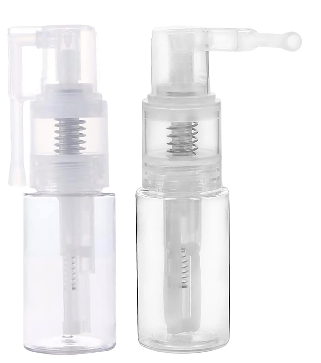 2 Pcs 14ml Transparent Powder Spray Bottle, Hair Fiber Applicator