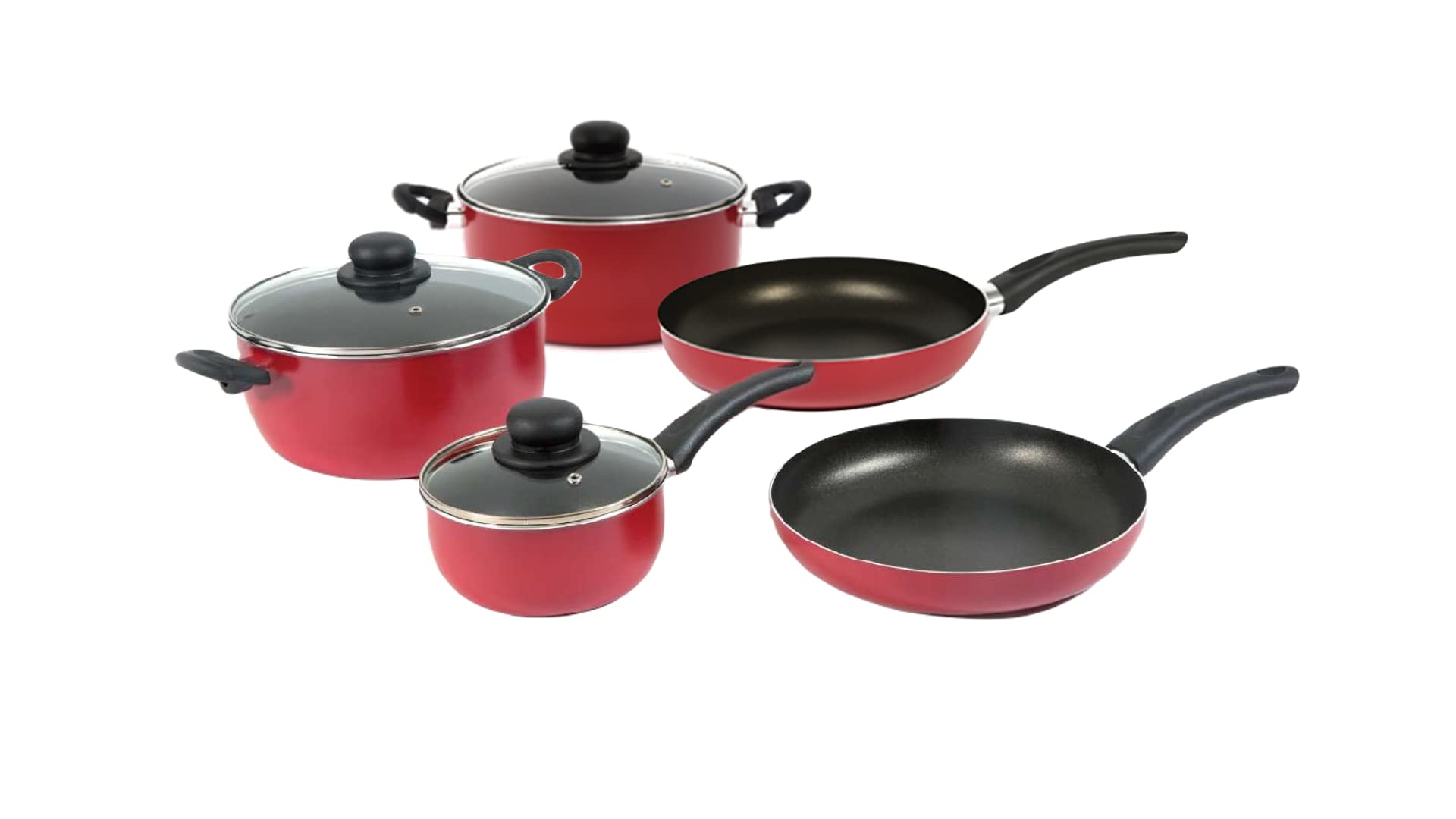 RAVELLI Italia Linea 10 Non Stick Cookware Set, 8 pcs
