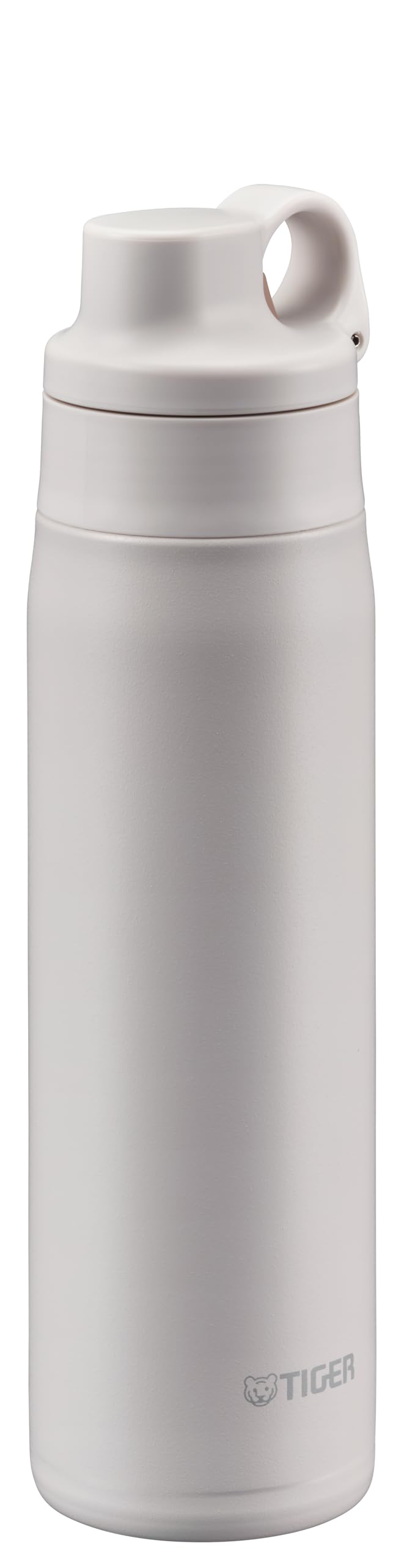 Tiger Corporation Vacuum Insulated Bottle with Stainless-steel Straw, 25oz (750ml),MTS-W075WO, Off White