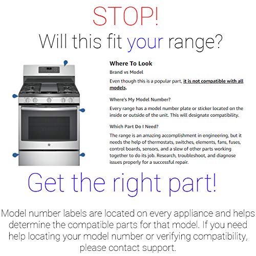 Supplying Demand Wb27T11229 1556130 Wall Oven Black Overlay Replacement Model Specific Not Universal