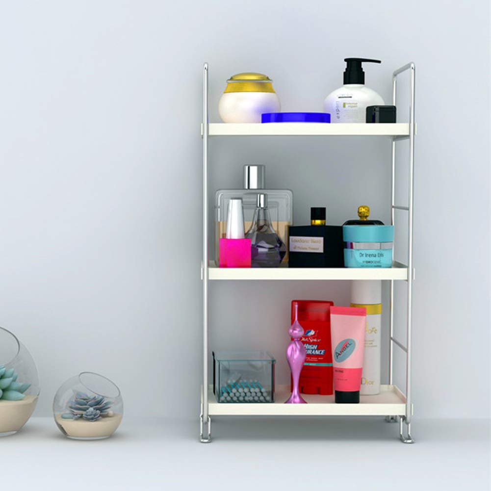 3-Tier Bathroom Countertop Organizer -Makeup Organizer -Corner Storage Shelf- Kitchen Spice Rack Standing Shelf-Great For Vanity