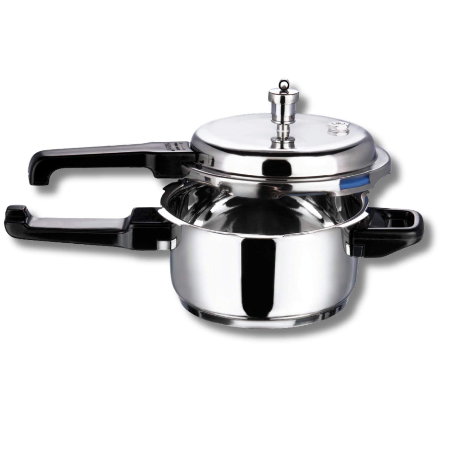 Vinod V-5L Stainless Steel Sandwich Bottom Pressure Cooker, 5-Liter,Silver,Medium
