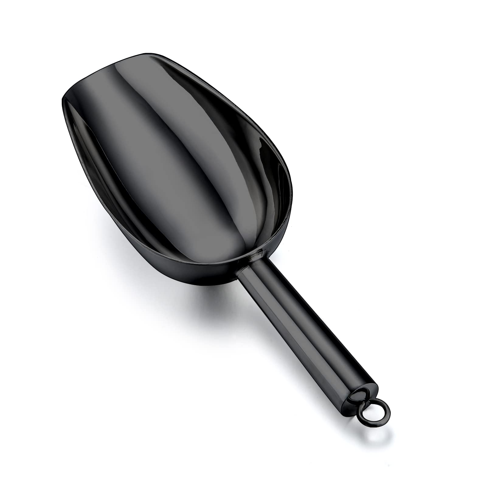 Teamfar 5Oz Ice Scoop, Stainless Steel Food Scoop Metal Ice Scooper For Kitchen Bar Party Wedding, Heavy Duty & Sturdy, Easy Sto