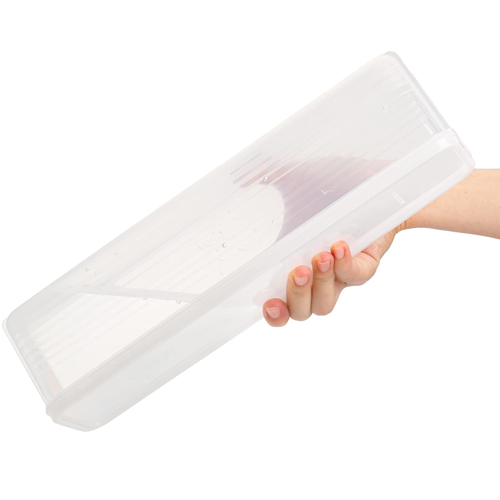 Zenfun Set Of 6 Pasta Storage Containers With Lid, Airtight Spaghetti Noodle Holder Rectangular Chopstick Storage Box Sealed Noo