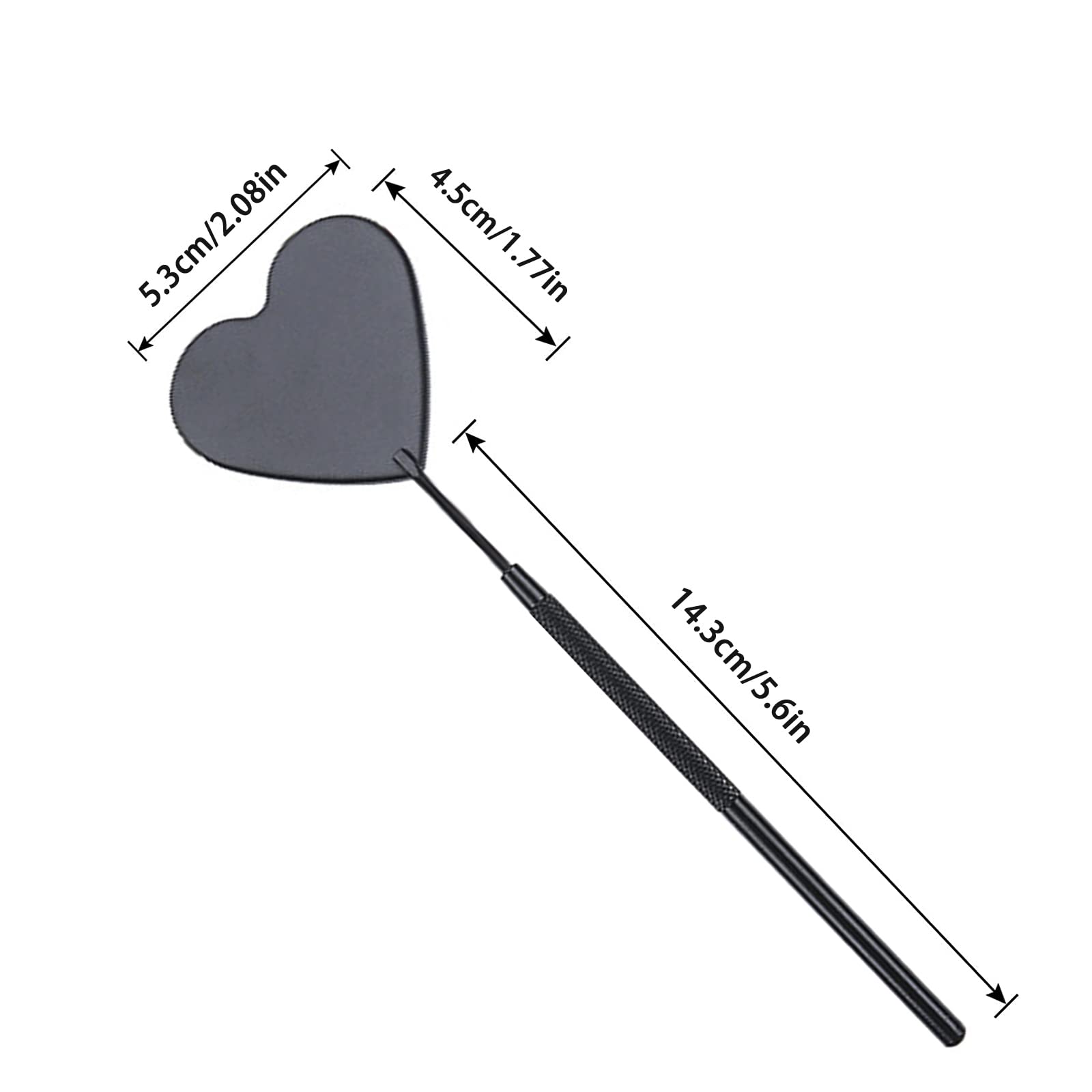 Bucice Professional Large Mirror For Eyelash Extension & Makeup - Detachable, Stainless Steel Lash Mirror Tool