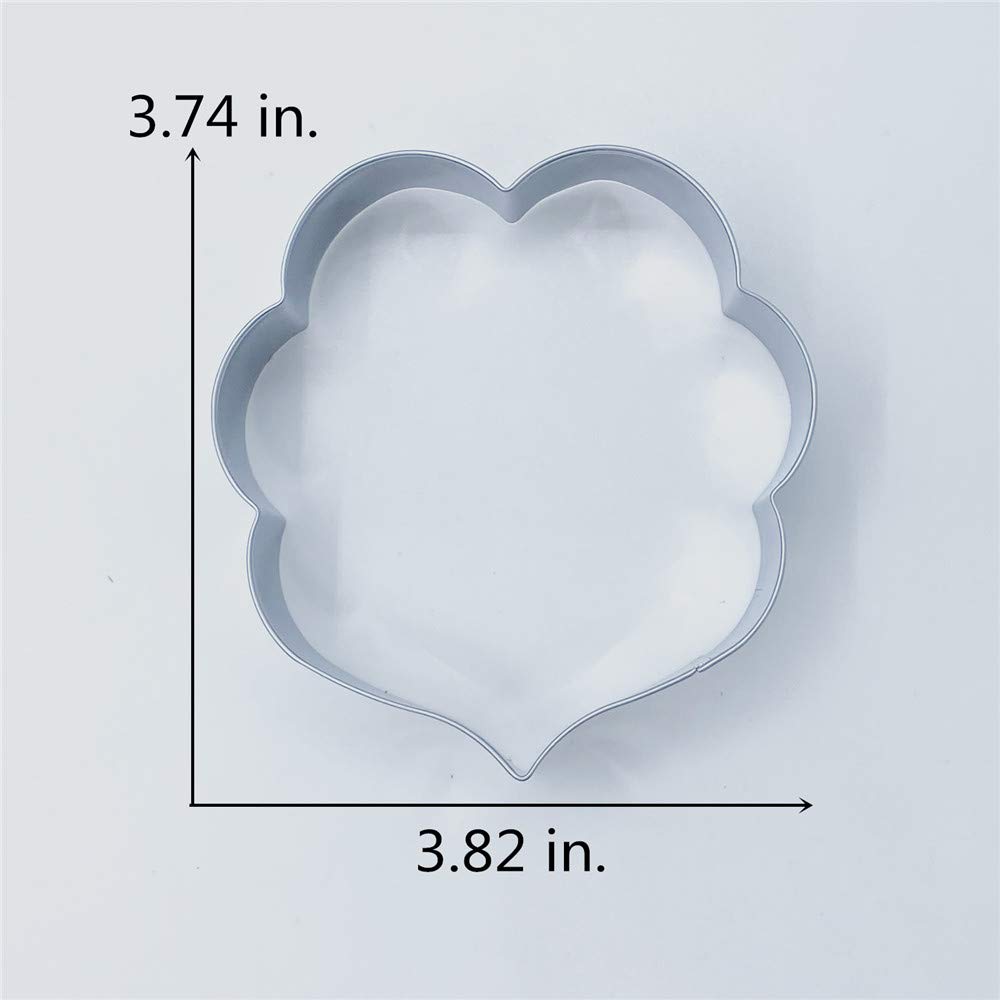 Liliao Plaque Cookie Cutter Frame Sandwich Fondant Biscuit Cutter - 3.8 X 3.7 Inches - Stainless Steel - By Janka