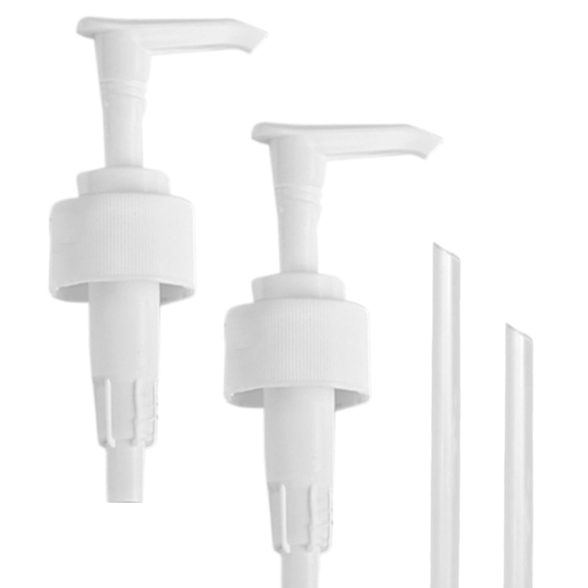 Maisonovo Soap Pump Replacement - 2X White Plastic Pumps - Pump Dispenser - Soap Dispenser Pump Replacement - Stainless Steel So