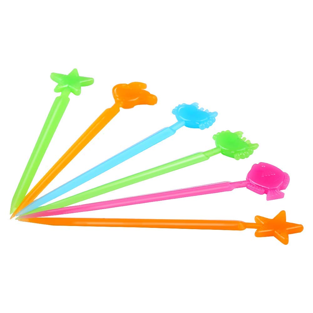 156PCS Animal Food Picks for Kids  FATLODA Fun Bento Picks for Picky Eater  Cute Fruit Food Toothpicks  Lunch Bento Box Accessories for Toddler