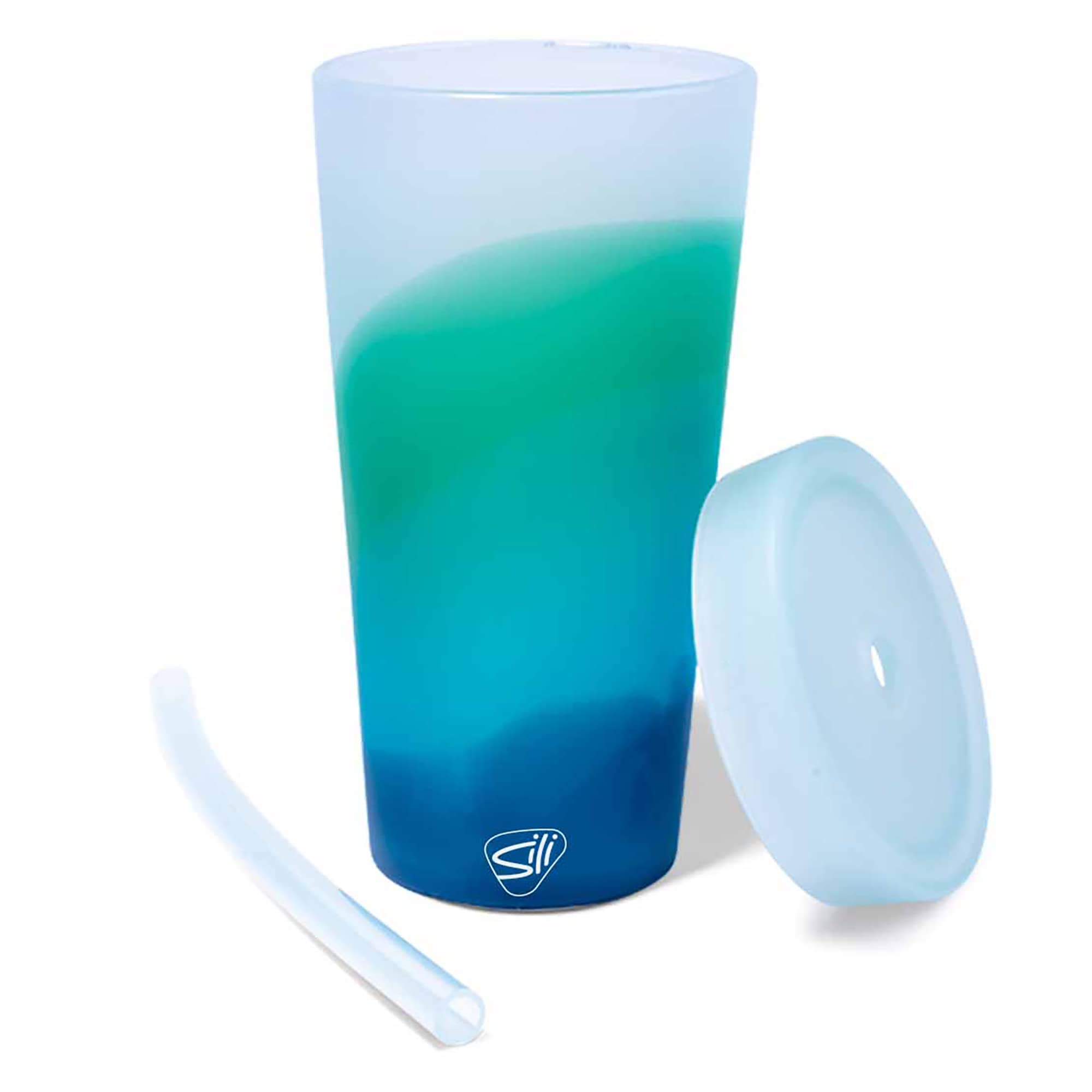 Silipint 22-Ounce Silicone Tumbler Cups With Lids And Straws, Unbreakable, Reusable Tumblers With Airtight Lids And Extra-Thick