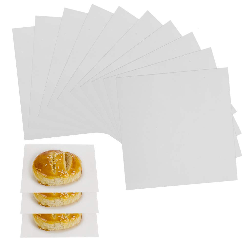 Parchment Paper Squares, 4X4 Inch, Set Of 300, Small Hamburger Patty Paper/Nonstick Precut Square Baking Parchment For Separatin