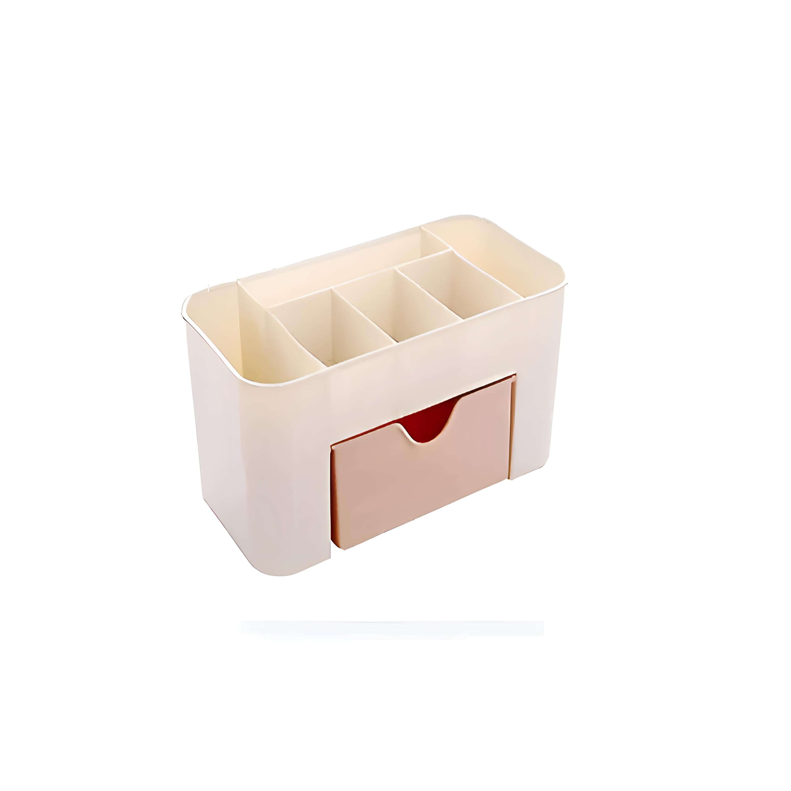 Oblivion Cosmetic Storage Box Multi Functional Desktop Tidy Organiser Holder With Drawer | Cutlery Set Box | Random Colour