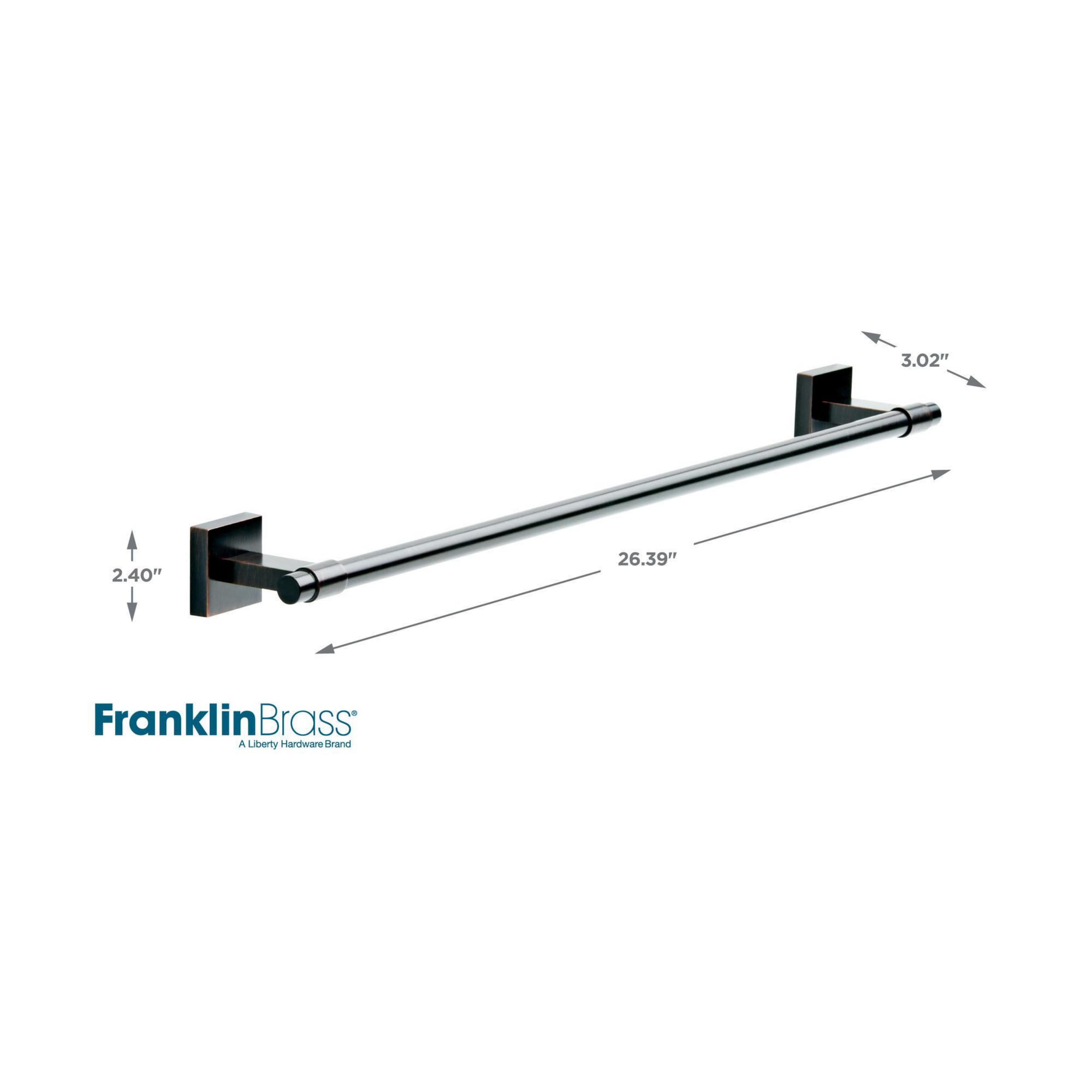 Franklin Brass Maxted (1-Pack) 24 Towel Rack For Bathroom, Venetian Bronze Towel Bar For Bathroom Wall Towel Holder Rod Wall M