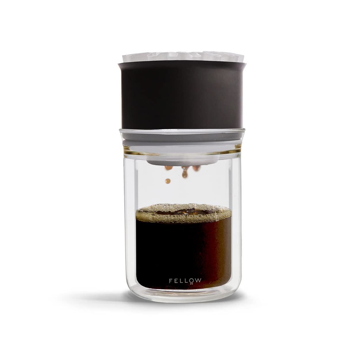 Fellow Stagg [X] Pour-Over Coffee Maker Set - Kit Includes Stagg [X] Pour-Over Dripper, Stagg Double Wall Glass Carafe, And 20 P